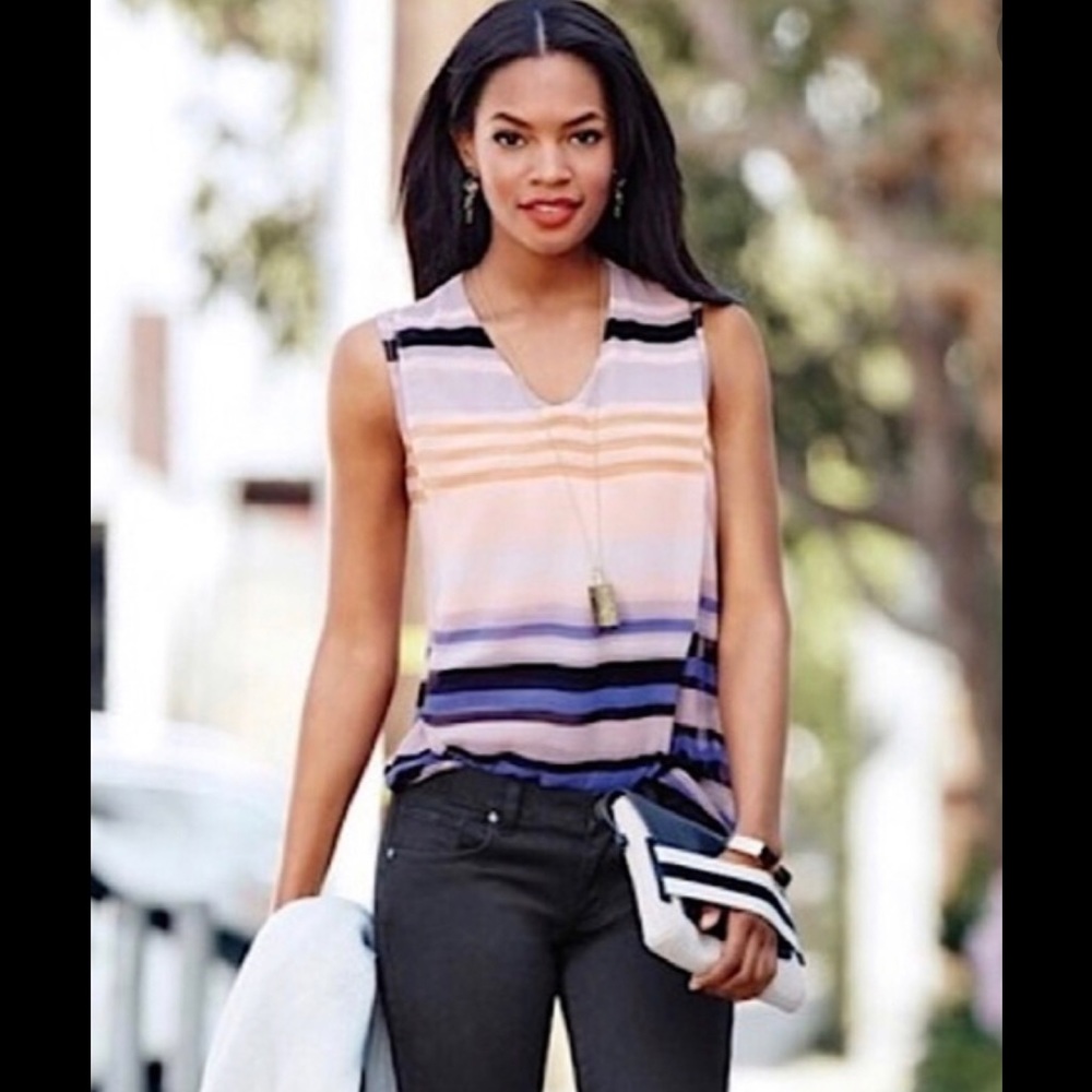 NWT CAbi Horizon Stripe Med. Tank